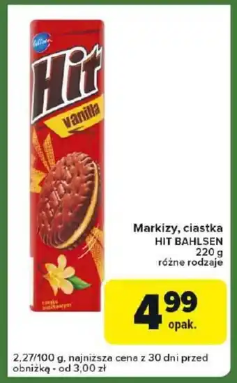 Carrefour Express Markizy, ciastka hit bahlsen oferta