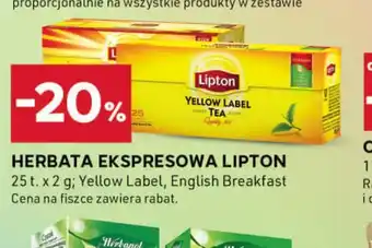 Stokrotka Optima Herbata ekspresowa Lipton oferta