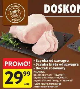 Intermarche Szynka biała od szwagra Krakus Animex oferta