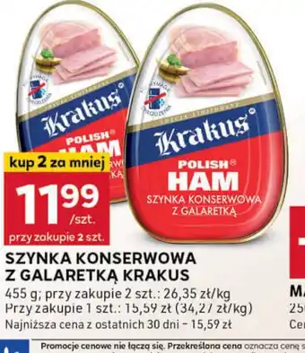 Stokrotka Optima Szynka konserwowa z galaretką Krakus oferta