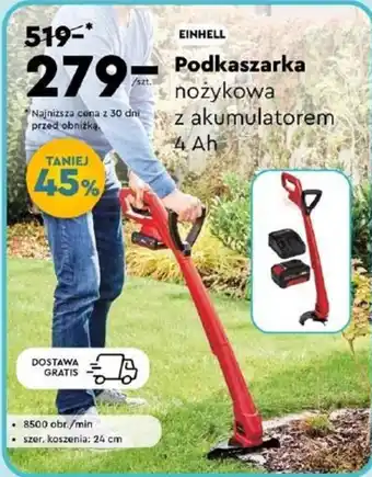 Biedronka EINHELL Podkaszarka nożykowa z akumulatorem, 4 Ah oferta