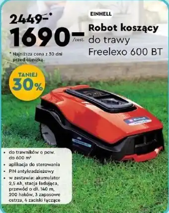 Biedronka EINHELL Robot koszący do trawy Freelexo 600 BT oferta