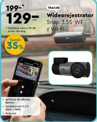 Biedronka TRACER Wideorejestrator Snap 3.5S-WF z Wi-Fi oferta