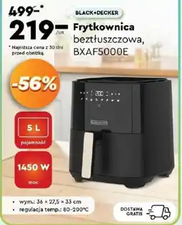 Biedronka BLACK+DECKER Frytkownica beztłuszczowa, BXAF5000E oferta