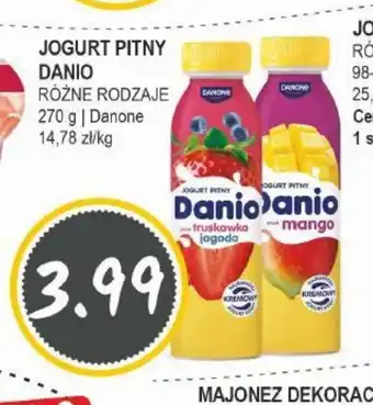 Słoneczko Jogurt pitny Danio oferta