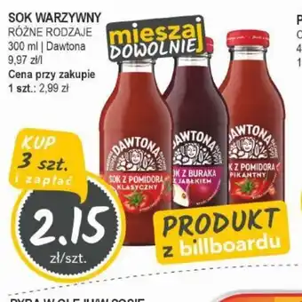 Słoneczko Sok warzywny Dawtona oferta