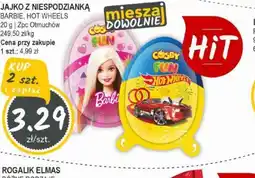 Słoneczko Jajko z niespodzianką Barbie, Hot Wheels oferta