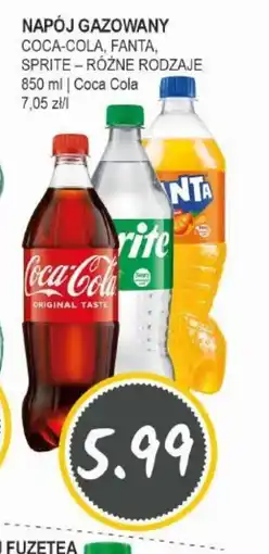 Słoneczko Napój gazowany Coca-Cola, Fanta, Sprite oferta