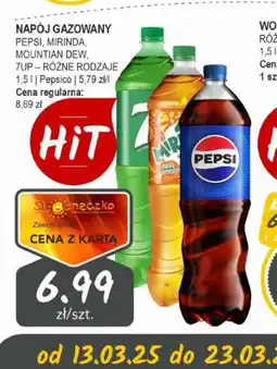 Słoneczko Napój gazowany Pepsi, Mirinda, Mountian Dew, 7up oferta