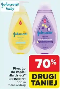 Carrefour Płyn, żel do kąpieli dl dzieci Johnson's oferta