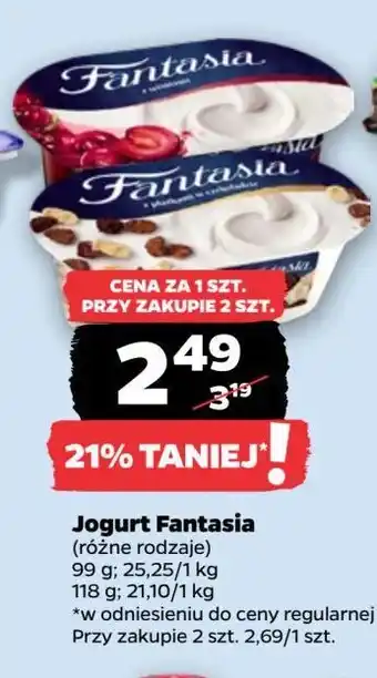 Netto Jogurt z płatkami w czekoladzie Danone Fantasia oferta