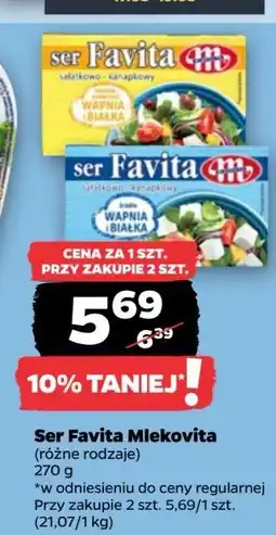 Netto Ser sałatkowo-kanapkowy 12 % Mlekovita Favita oferta