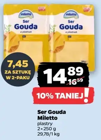 Netto Ser gouda Miletto oferta