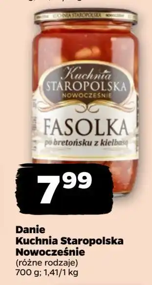 Netto Fasolka po bretońsku z kiełbasą Kuchnia Staropolska oferta