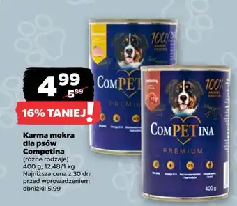 Netto Karma dla psa wołowina Competina oferta