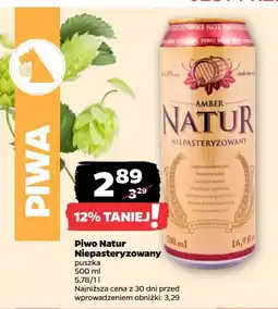 Netto Piwo Amber Naturalny oferta