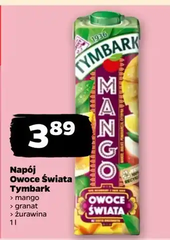 Netto Napój żurawina Tymbark Owoce Świata oferta