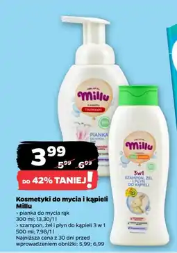 Netto Szampon żel i płyn do kąpieli 3w1 zielony Millu oferta