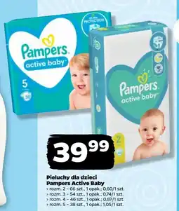 Netto Pieluszki dla dzieci 5 Pampers Active Baby oferta