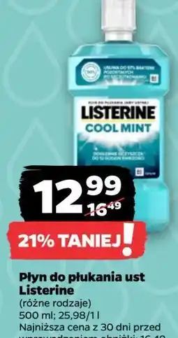 Netto Płyn do płukania ust Listerine Cool Mint oferta