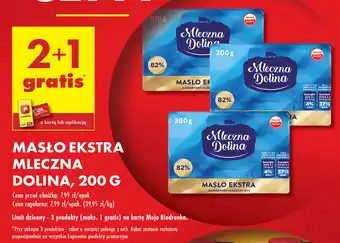 Biedronka Masło Ekstra Mleczna Dolina 200g oferta