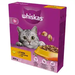 Carrefour Whiskas Sucha karma dla kotów z pysznym kurczakiem 800 g oferta