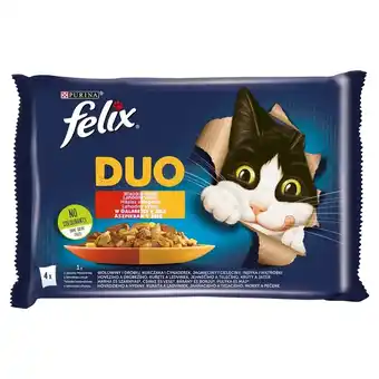 Carrefour Felix Duo Karma dla kotów wiejskie smaki w galaretce 340 g (4 x 85 g) oferta