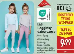 ALDI L&D Legginsy dziewczęce oferta