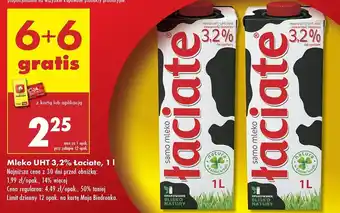 Biedronka Mleko 3.2% Łaciate oferta