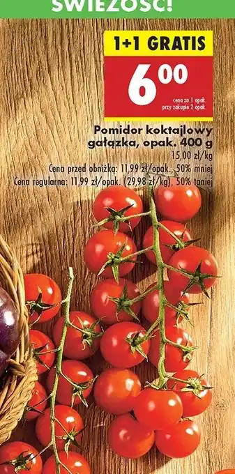 Biedronka Pomidory koktajlowe - gałązka oferta