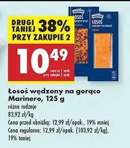 Biedronka Łosoś wędzony na ciepło w pieprzu Marinero oferta