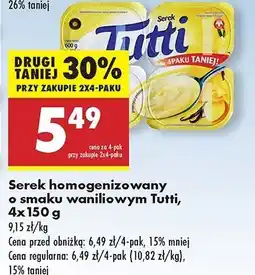 Biedronka Serek wanilia Tutti oferta