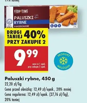 Biedronka Paluszki rybne panierowane Fish Time oferta