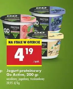 Biedronka Jogurt proteinowy truskawkowy Go Active oferta