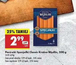 Biedronka Parówki specjałki Kraina Wędlin oferta