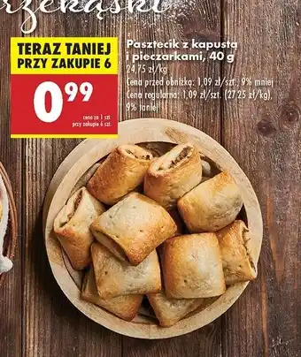 Biedronka Pasztecik z kapustą i grzybami oferta