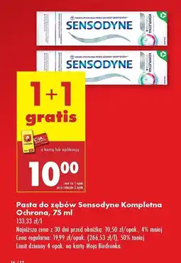 Biedronka Pasta do zębów Sensodyne Kompletna Ochrona+ oferta