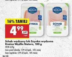 Biedronka Szynka wędzona Kraina Wędlin Nature oferta