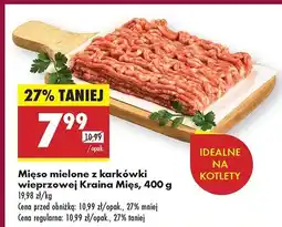 Biedronka Mięso mielone z karkówki wieprzowej Kraina Mięs oferta