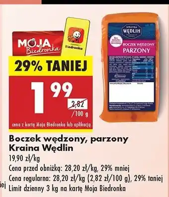 Biedronka Boczek wędzony Kraina Wędlin oferta