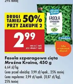 Biedronka Fasolka szparagowa zielona Mroźna Kraina oferta