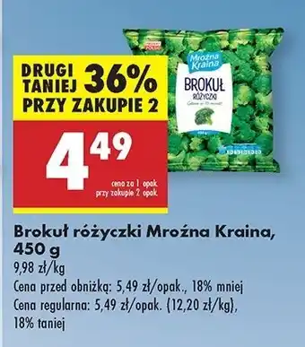 Biedronka Brokuły Mroźna Kraina oferta