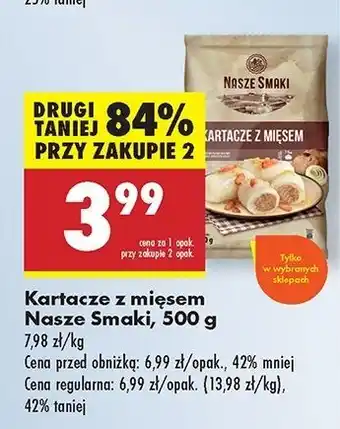 Biedronka Kartacze z mięsem Nasze Smaki oferta