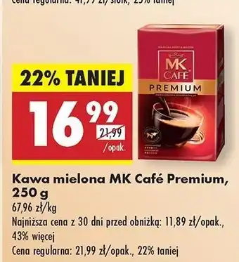 Biedronka Kawa Mk Cafe Premium oferta