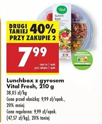 Biedronka Lunchbox z gyrosem Vital Fresh oferta