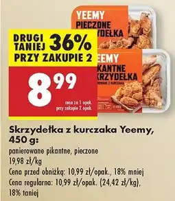 Biedronka Skrzydełka z kurczaka pieczone Yeemy oferta