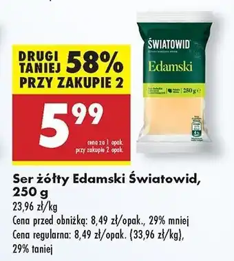 Biedronka Ser edamski Światowid oferta