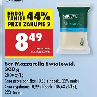 Biedronka Ser mozzarella w kawałku Światowid oferta