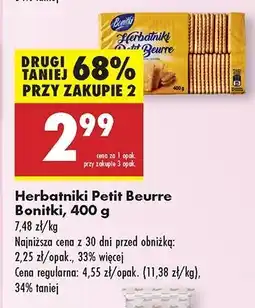 Biedronka Herbatniki petit beurre Bonitki oferta