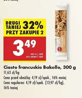 Biedronka Ciasto francuskie Bakello oferta